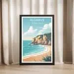 Algarve Cliffside Beach Framed Poster