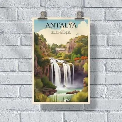 Antalya Duden Waterfalls Poster