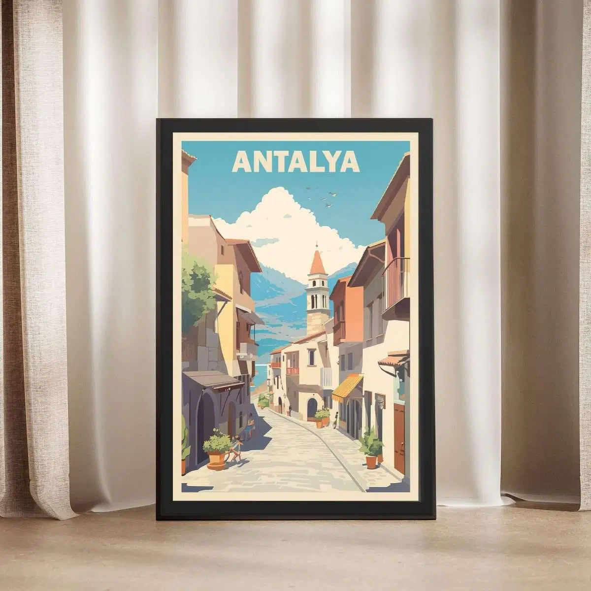 Antalya Kaleici Old Town Framed Poster