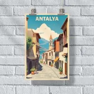 Antalya Kaleici Old Town Poster