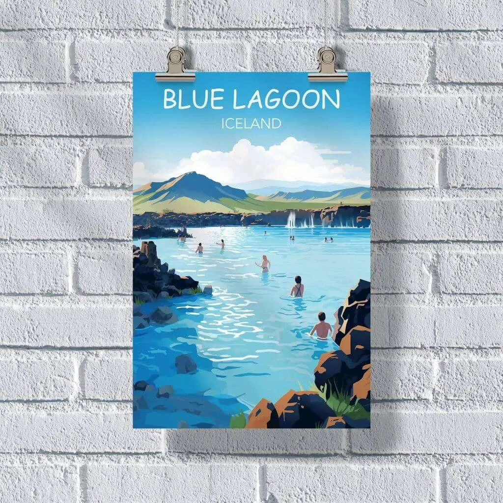 Blue Lagoon Iceland Relaxation Poster