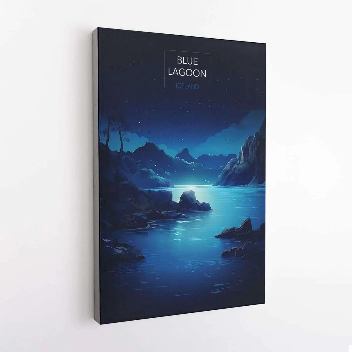 Blue Lagoon Night Glow Canvas