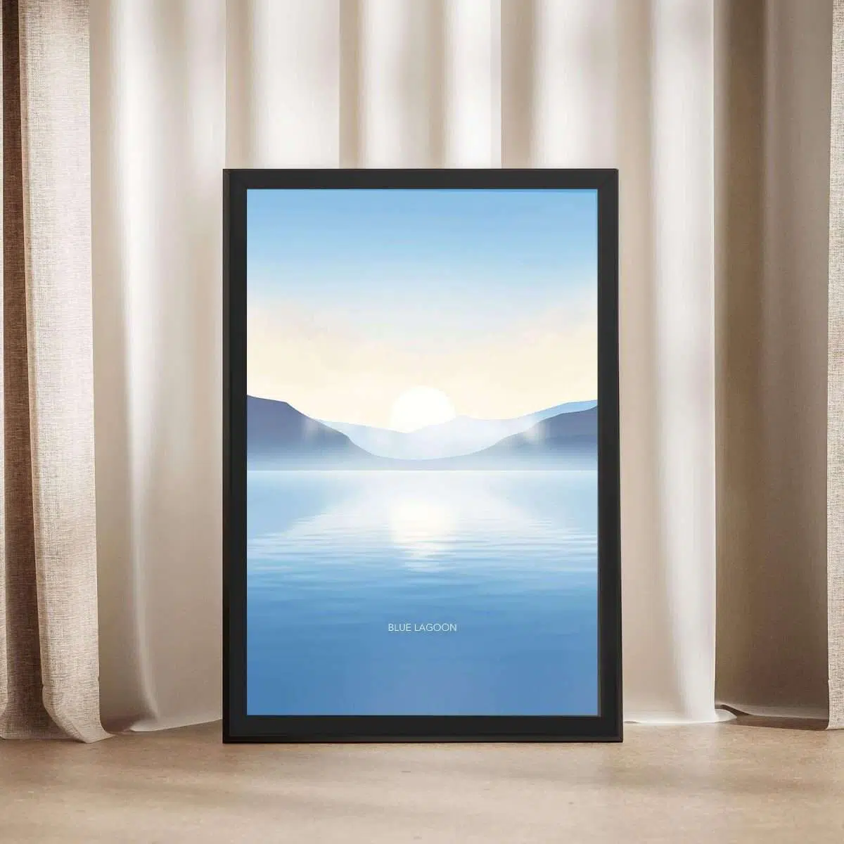 Blue Lagoon Serenity Framed Poster