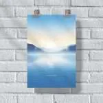 Blue Lagoon Serenity Poster