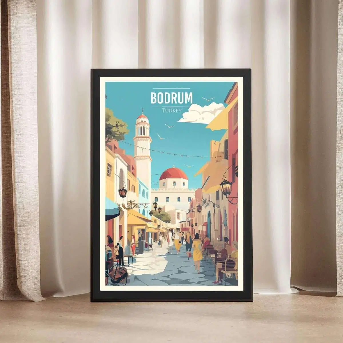 Bodrum Bazaar Framed Poster