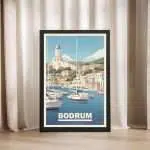 Bodrum Yalikavak Marina Framed Poster