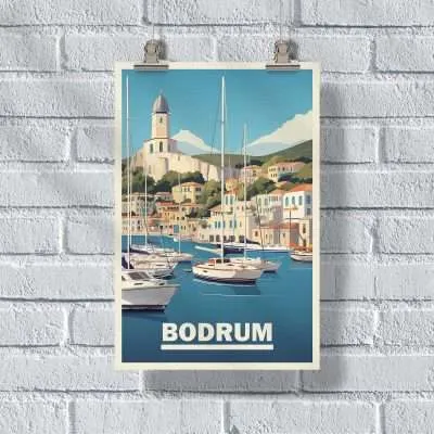 Bodrum Yalikavak Marina Poster