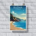 Budva Mogren Beach Montenegro Poster