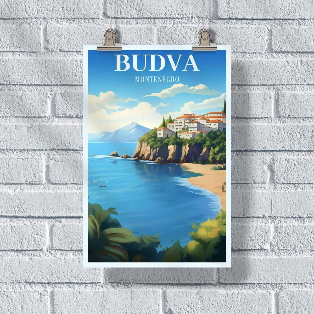 Budva Sveti Stefan Poster