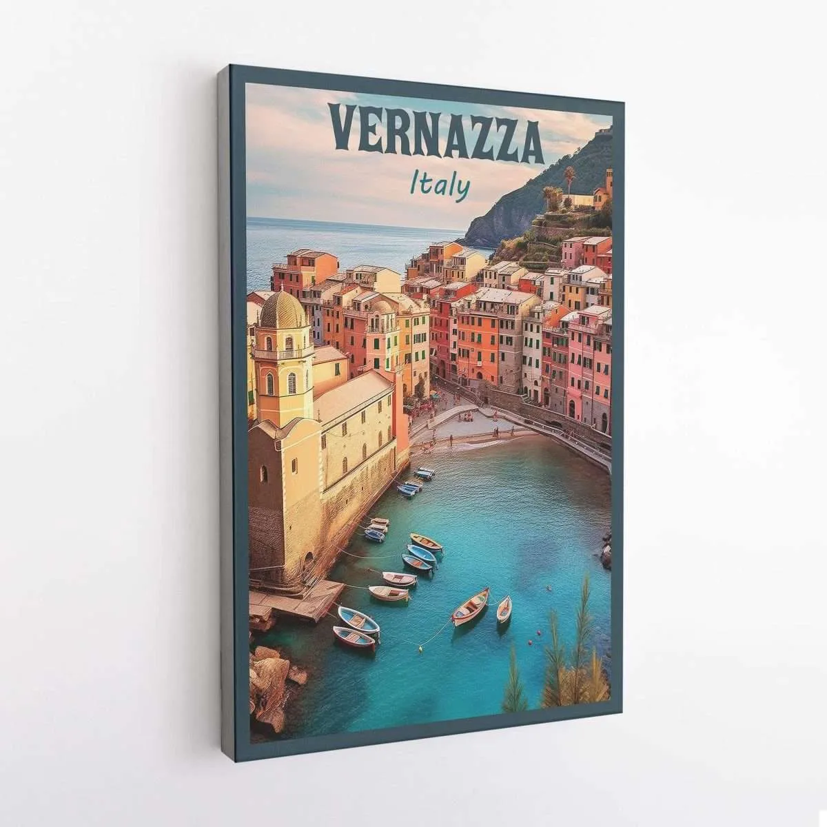 Cinque Terre Vernazza Village Italy Canvas