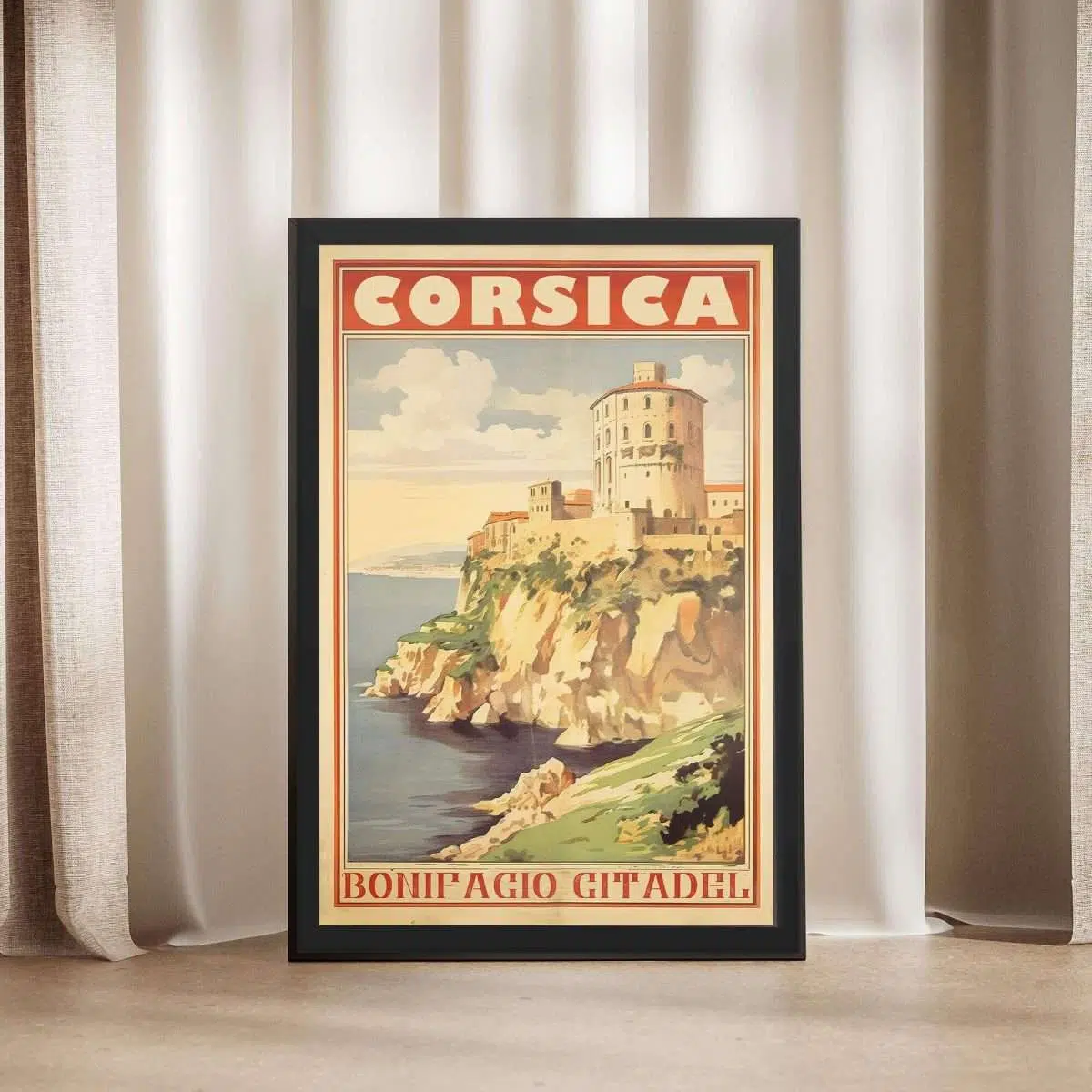 Corsica Bonifacio Citadel Framed Poster