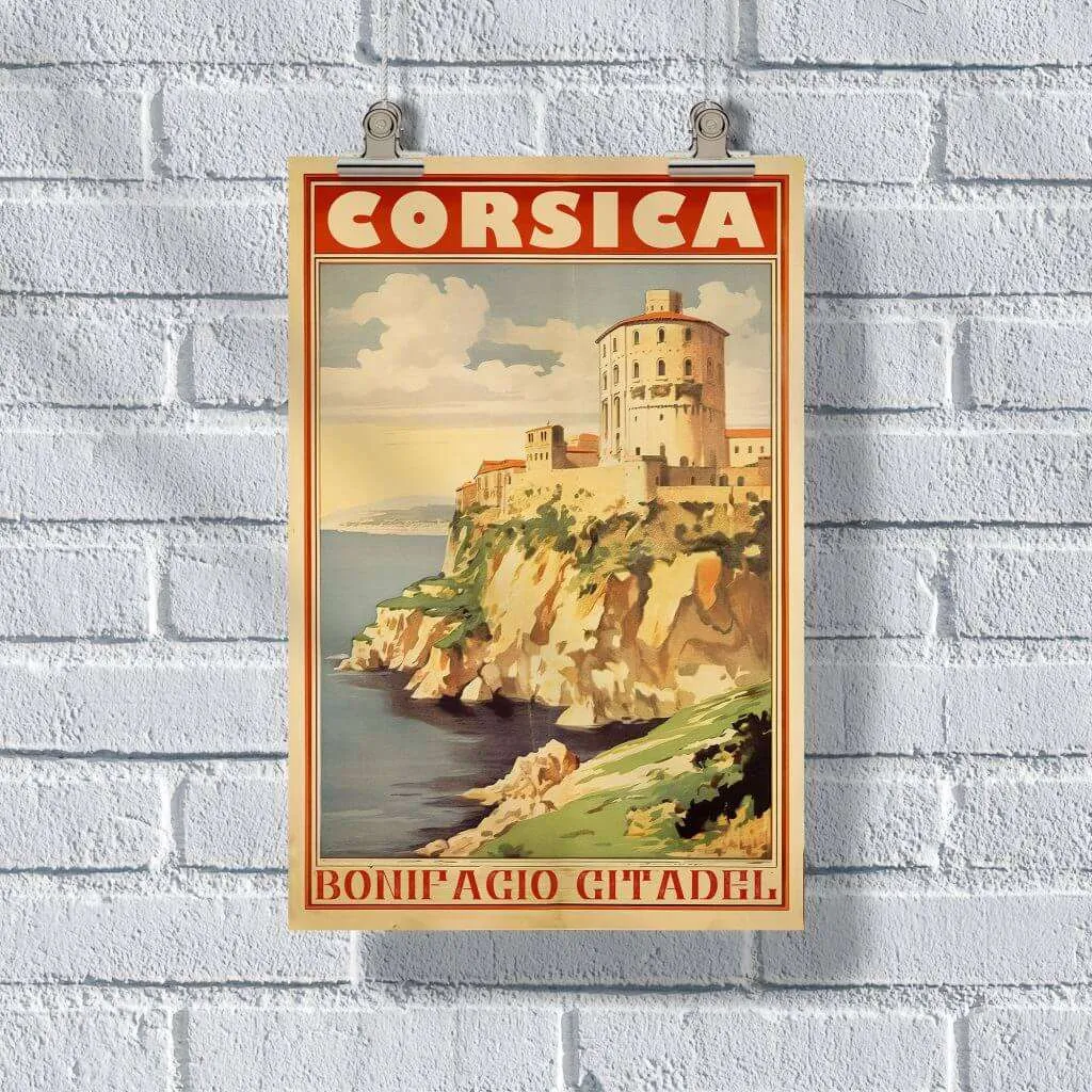 Corsica Bonifacio Citadel Poster