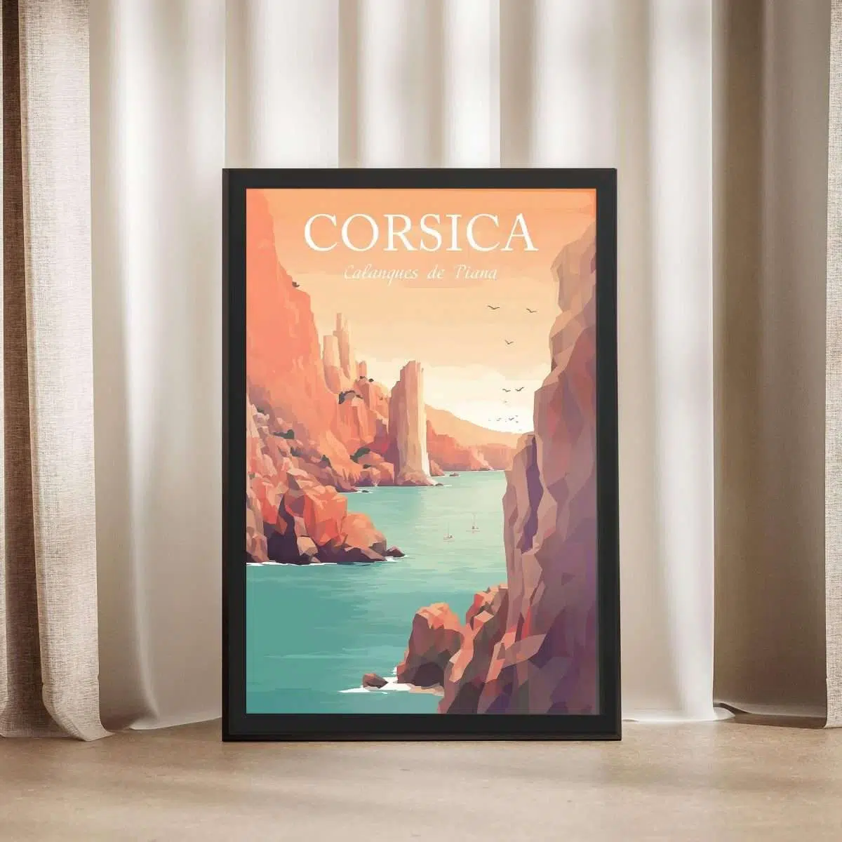 Corsica Calanques De Piana Framed Poster