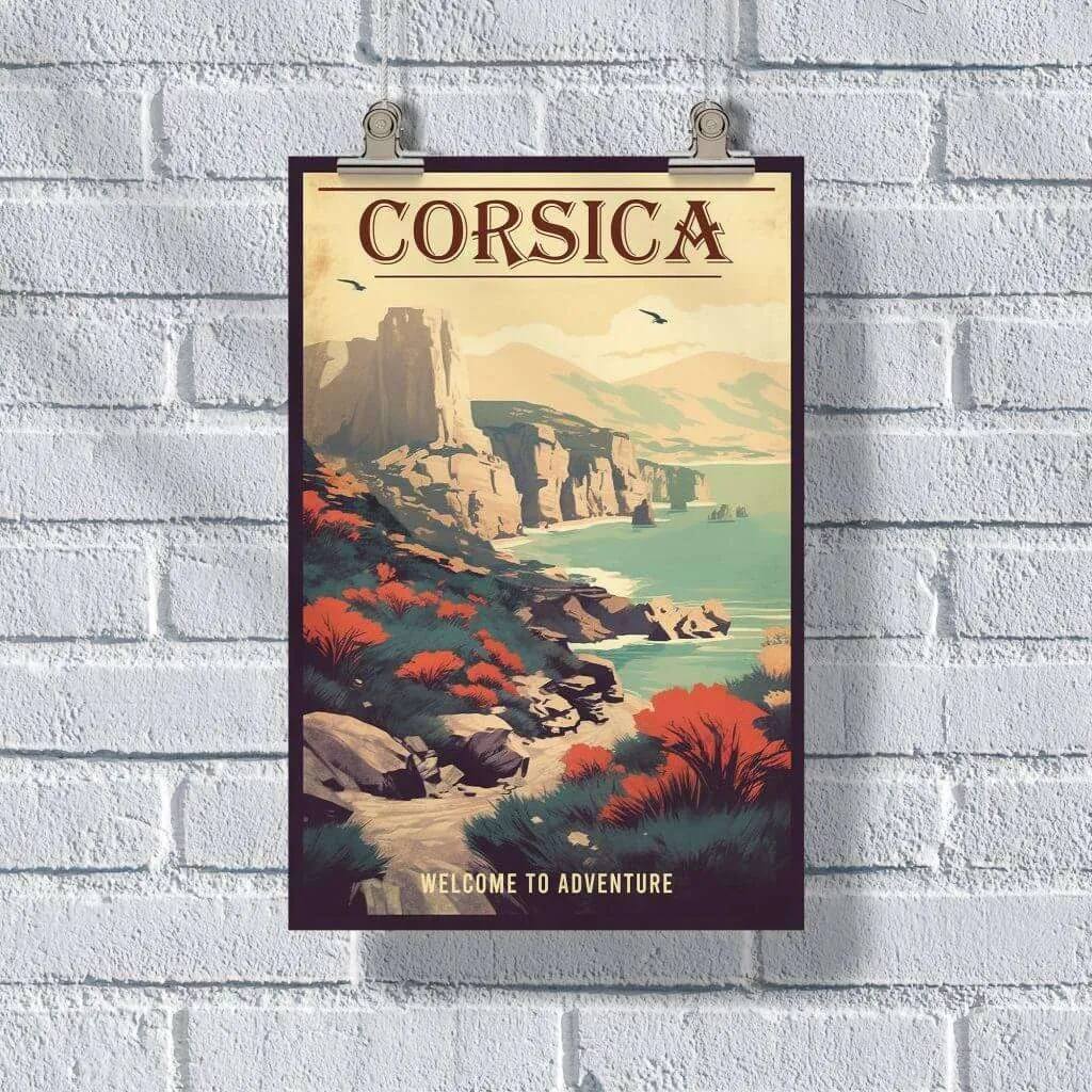 Corsica Scandola Nature Reserve Poster