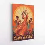 Costa Del Sol Flamenco Canvas