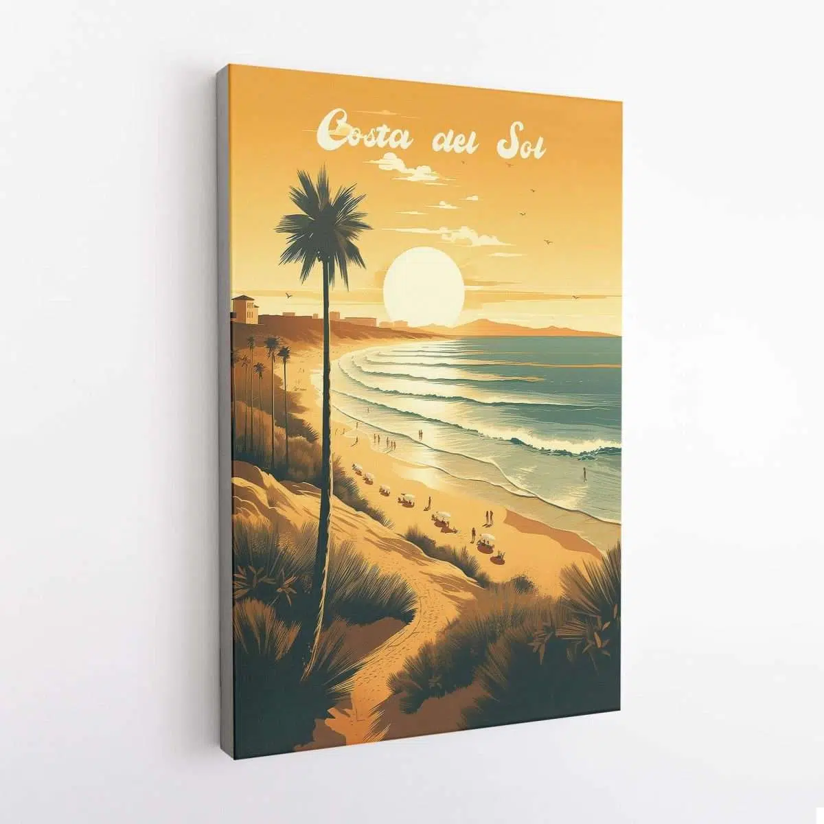 Costa Del Sol Golden Beaches Canvas