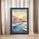 Costa Del Sol Marbella Marina Framed Poster