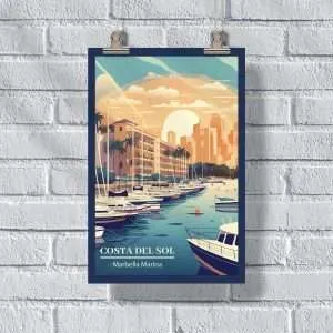 Costa Del Sol Marbella Marina Poster