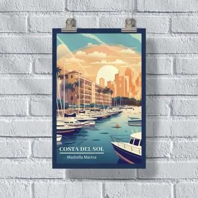 Costa Del Sol Marbella Marina Poster