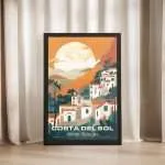 Costa Del Sol White Villages Framed Poster