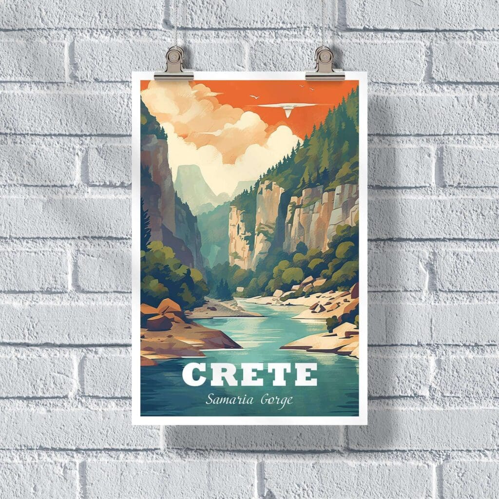 Crete Samaria Gorge Poster