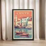 Crete Venetian Harbor Framed Poster