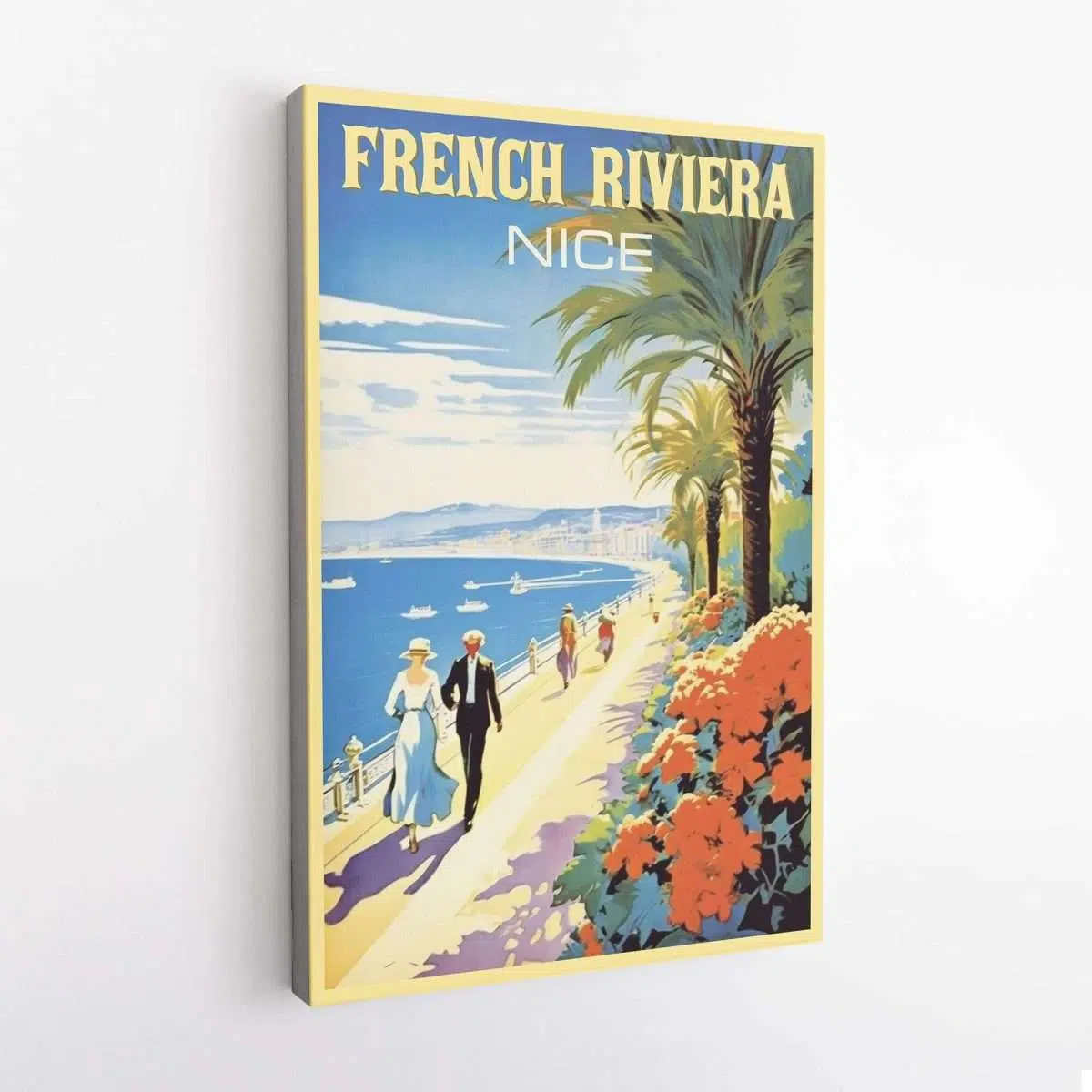 French Riviera Nice Promenade Des Anglais Canvas