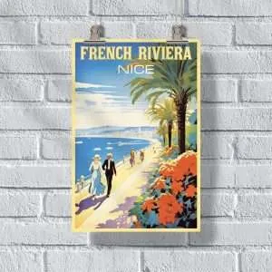 French Riviera Nice Promenade Des Anglais Poster