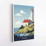 Gotland Lighthouse Canvas