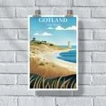 Gotland Tofta Beach Poster