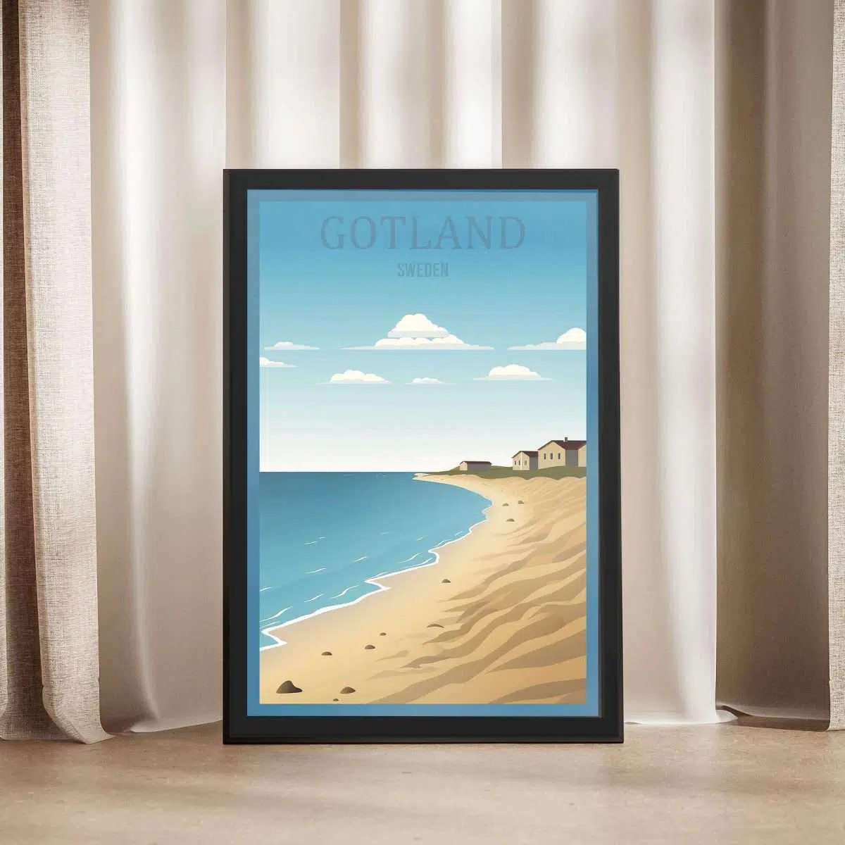 Gotland Tofta Beach Sweden Framed Poster