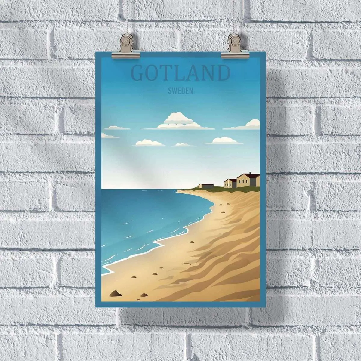 Gotland Tofta Beach Sweden Poster