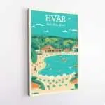 Hvar Hula Hula Beach Canvas