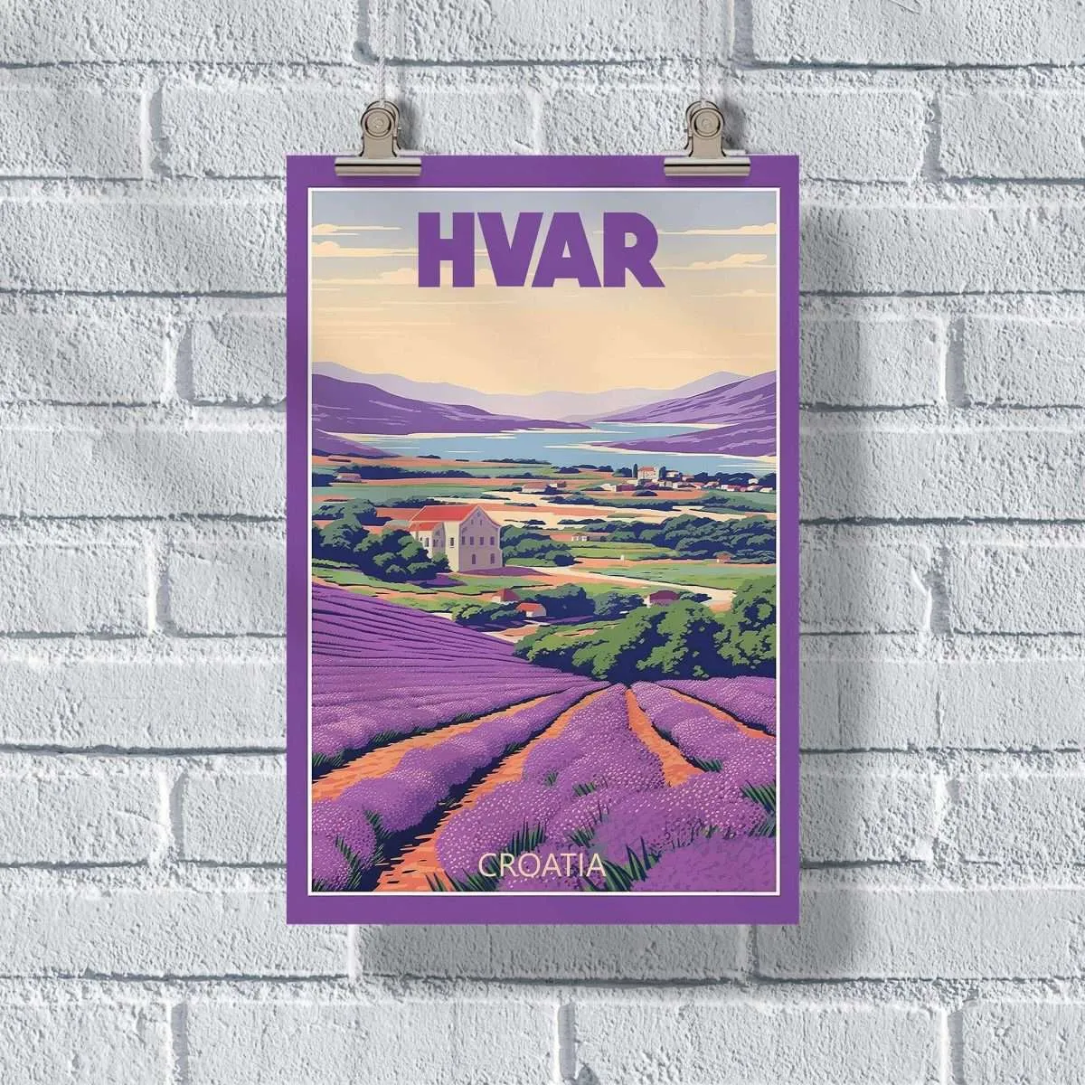 Hvar Lavender Fields 2 Poster