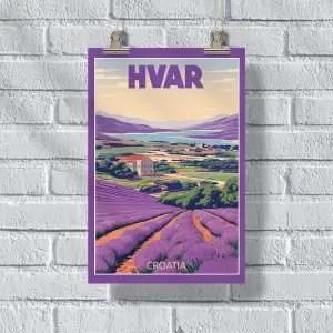 Hvar Lavender Fields 2 Poster