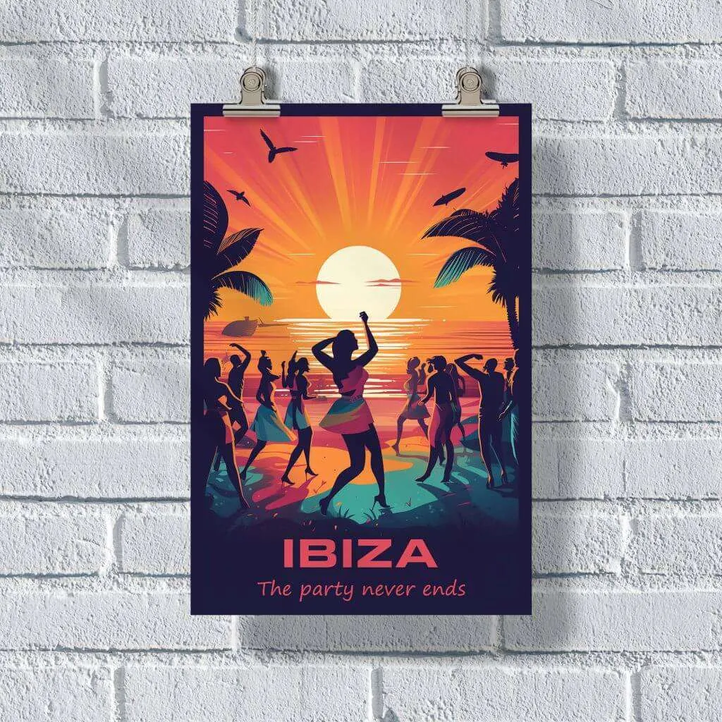 Ibiza The Party Never Ends Poster