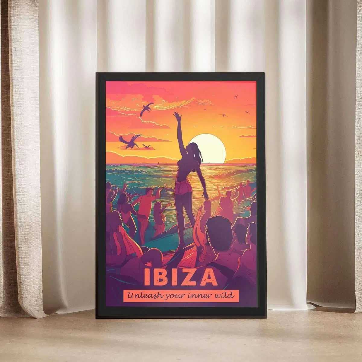 Ibiza Unleash Your Inner Wild Framed Poster