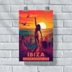 Ibiza Unleash Your Inner Wild Poster