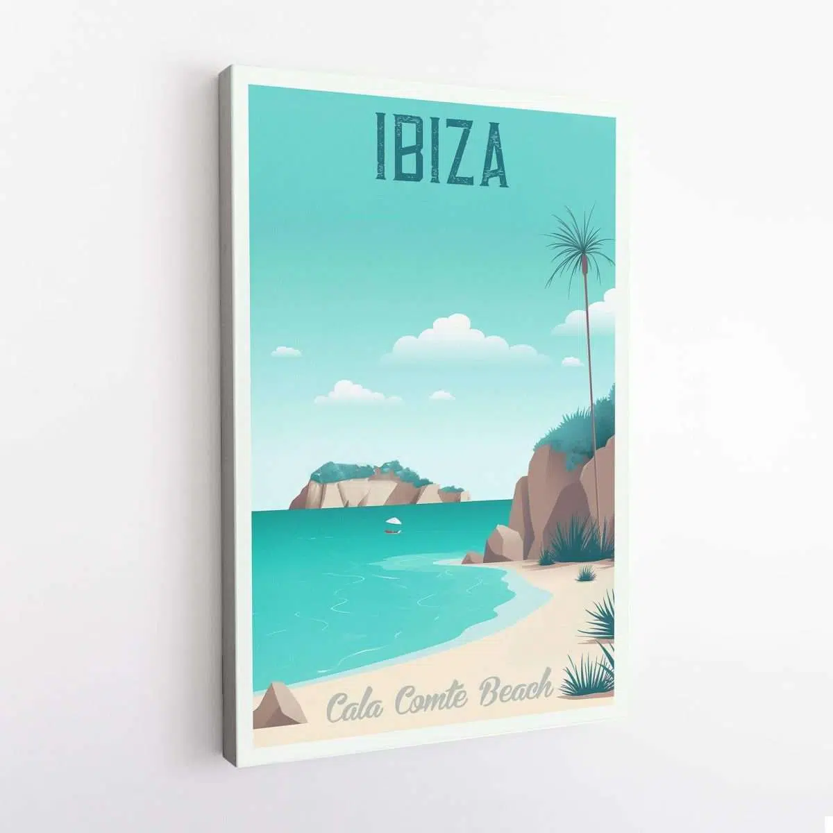 Ibiza Cala Comte Beach Canvas