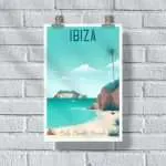 Ibiza Cala Comte Beach Poster