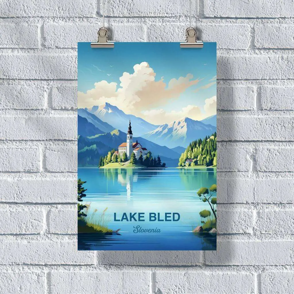 Lake Bled Slovenia 2 Poster