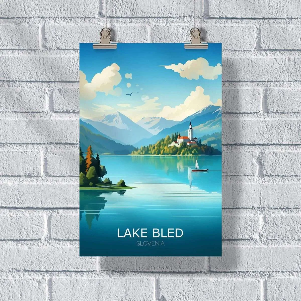 Lake Bled Slovenia Poster