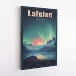 Lofoten Islands Northern Lights 2 Canvas