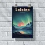 Lofoten Islands Northern Lights 2 Poster