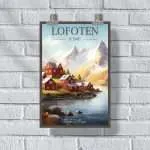 Lofoten Islands Reine Village Poster