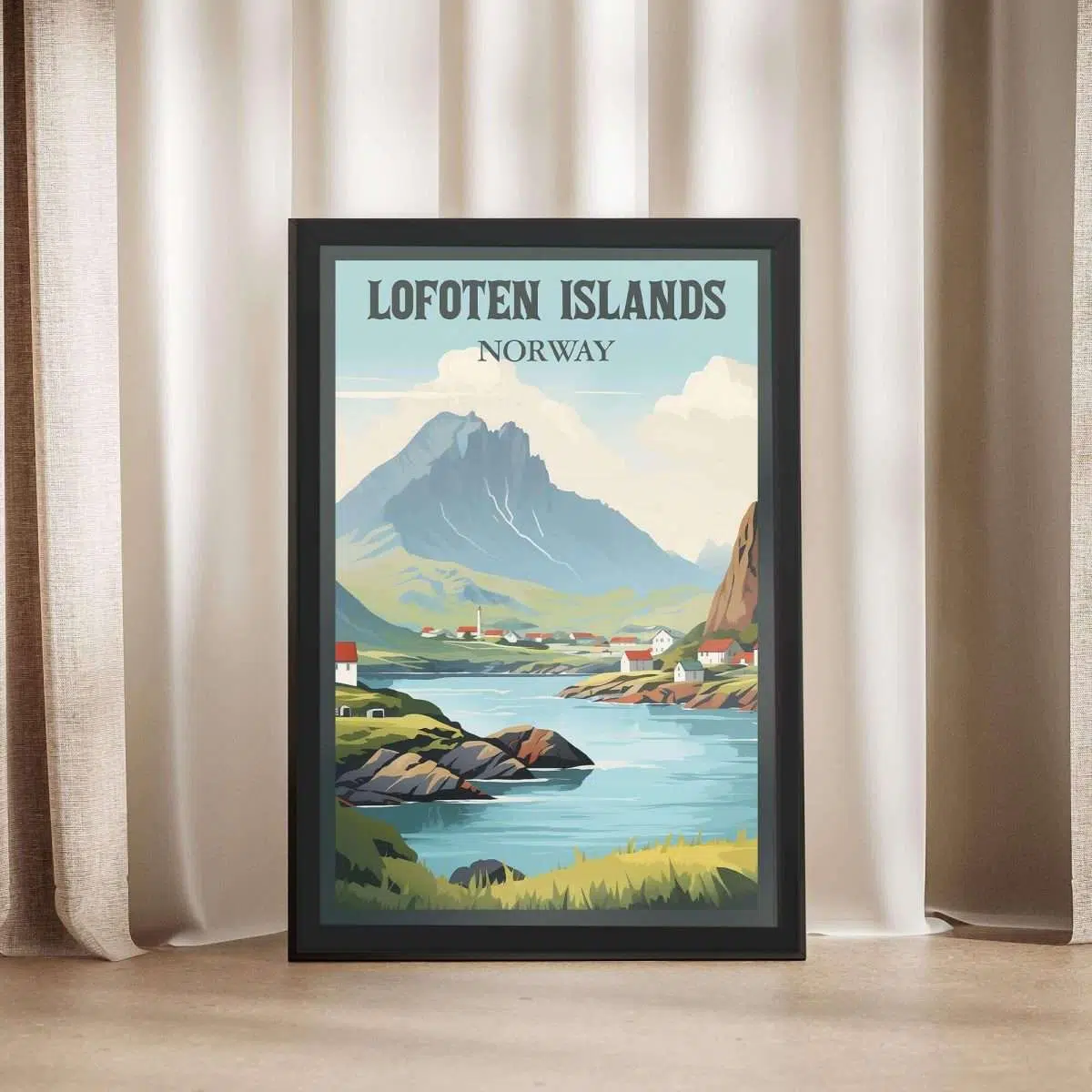 Lofoten Islands Framed Poster