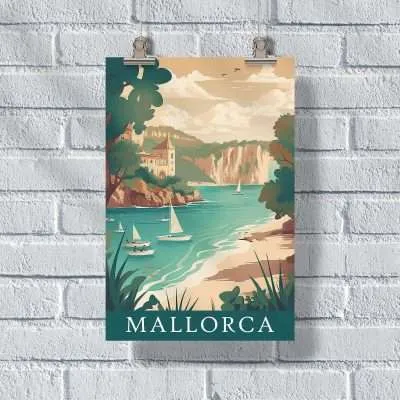 Mallorca Cala D'Or Beaches Poster