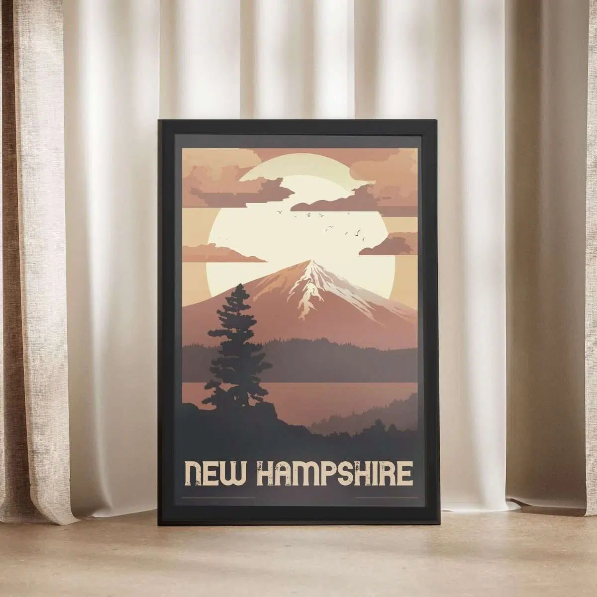 NEW HAMPSHIRE Framed Poster