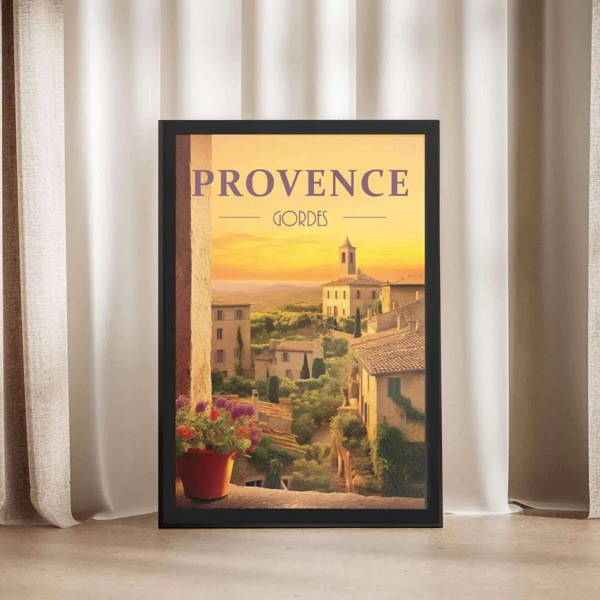 Provence Gordes Framed Poster