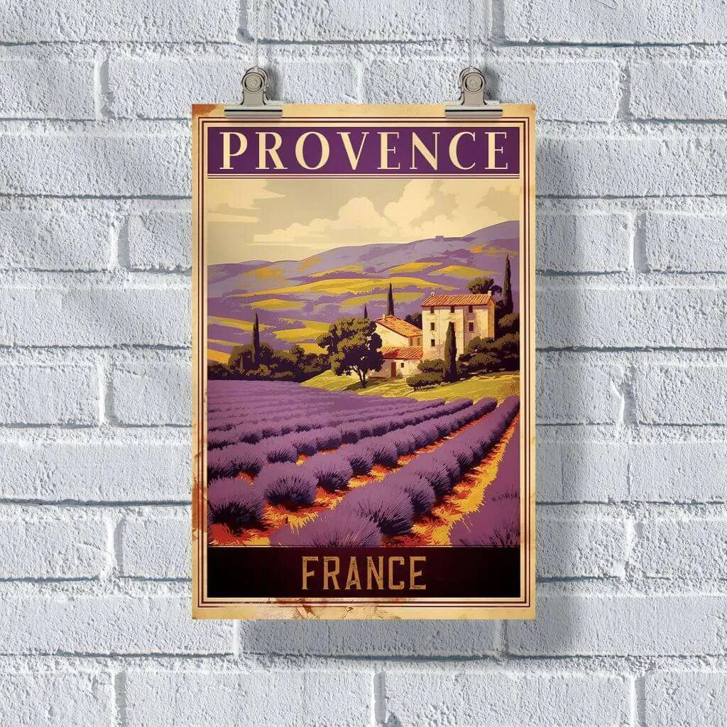 Provence Lavender Fields France Poster